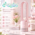 Avqerion™ Blush Pink Bladeless Tower Fan — main design
