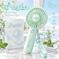 Avqerion™ Mint Green Portable Handheld Fan — main design